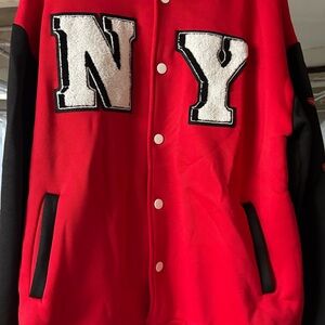 Red and Black Varsity Jacket